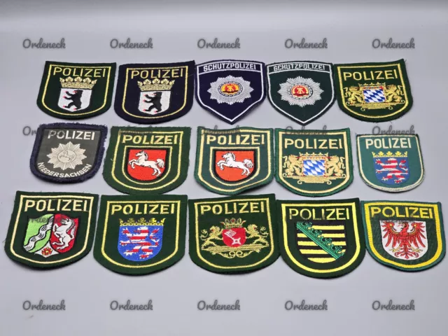 Polizei - Ärmelabzeichen - Freie Auswahl - Z.b. Bayern, Landespolizei, Nrw, Usw.