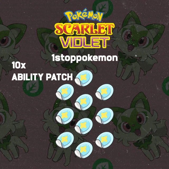 Pokemon Scarlet And Violet Ability Patch FOR SALE! - PicClick UK