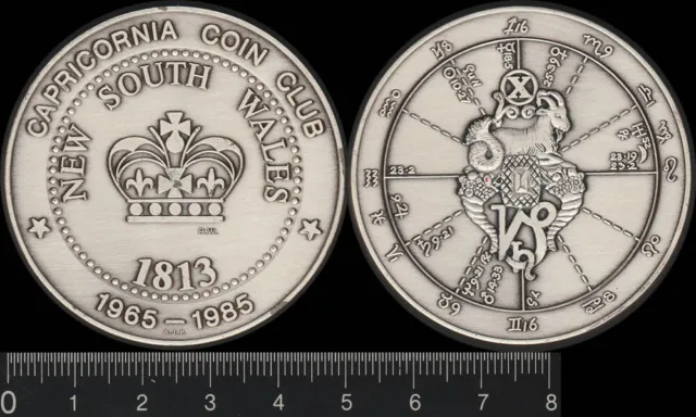 Australia 1985 1813 Dump - Capricornia Coin Club NSW, 20th Anniversary Medal