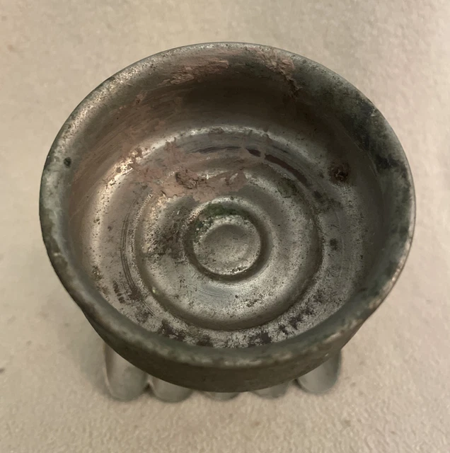 Antique Victorian Nickel Plated Soap Dish /Cup Holder 2