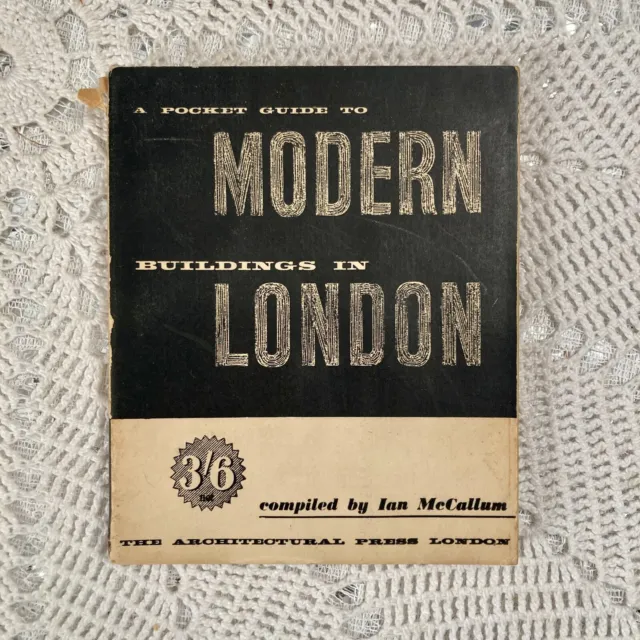 Rare Book: A POCKET GUIDE TO MODERN BUILDINGS IN LONDON 1951 Architectural Press
