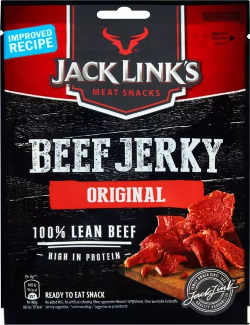 Jack Link's Beef Jerky Original - Trockenfleisch Snack - 25 Gramm