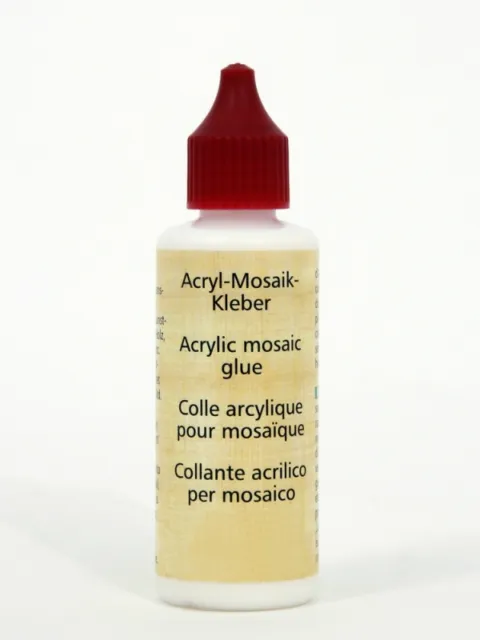 Acryl-Mosaik-Kleber zum Mosaik Basteln 50 ml (8,38 EUR pro 100ml)