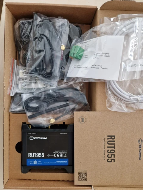 Modem Rut956 Power TELTONIKA RUT955 4G Dual Sim RS232 / RS485 Industrial Cellular Router £ ...