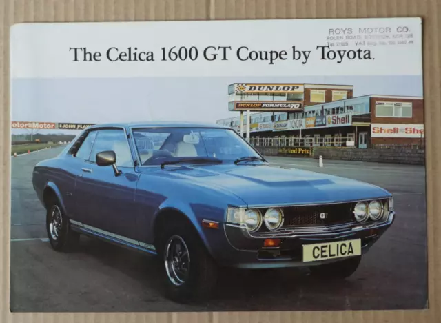 Toyota Celica 1600 GT Coupe UK market brochure. 1977. Very good condition.