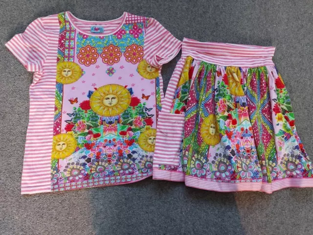 *Rosalita Senoritas* Designer Girls 2 Piece, Skirt/T Shirt Top  12 Yrs 152Cm