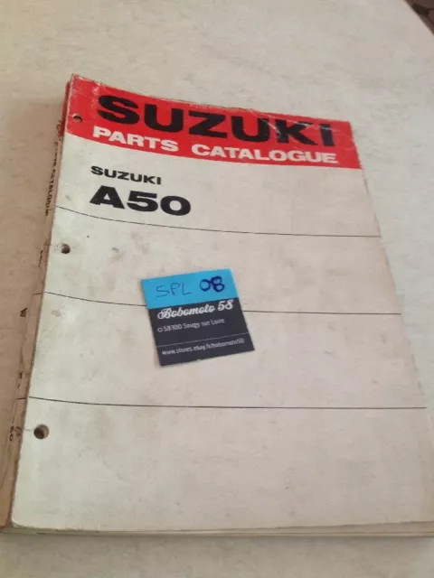 Suzuki A50 A 50 A50-II A50L parts list catalogue liste pièce détachée Ed.74