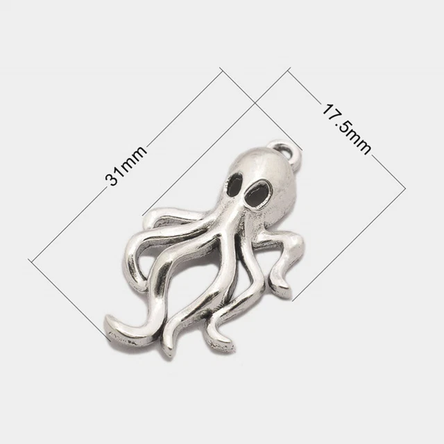 50 stücke Octopus Auto Anhänger Charms DIY Schmuckherstellung Zubehör für 11