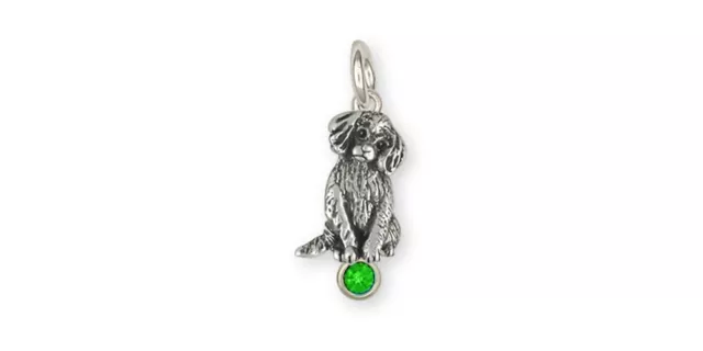 Cavalier King Charles Spaniel Puppy Charm Jewelry Sterling Silver Handmade Dog C