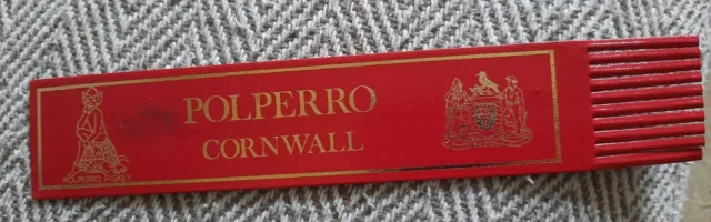 Polperro Cornwall Leather Bookmark *New*