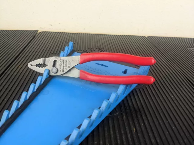 #az051 Snap-On Tools Slip Joint Hose Clamp Pliers Red Grip HCP48ACF