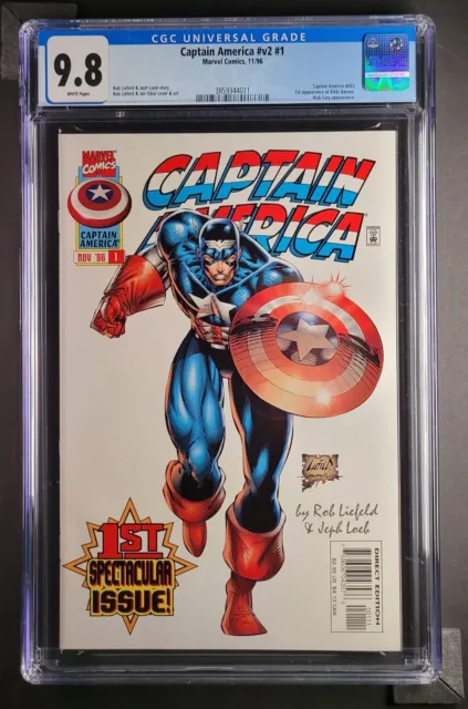 Captain America v2 #1 (1996,Marvel Comics) ~ CGC 9.8
