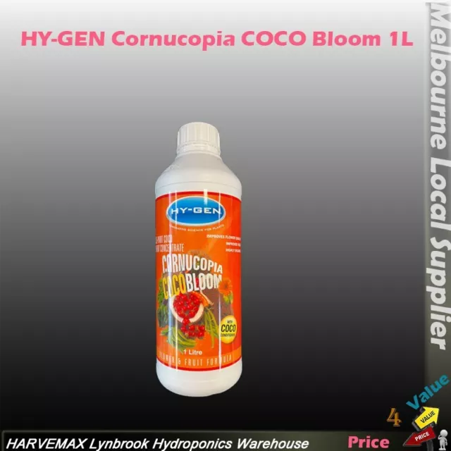 HY-GEN Nutrient Coruncopia COCO Bloom Single Part Nutrient 1L