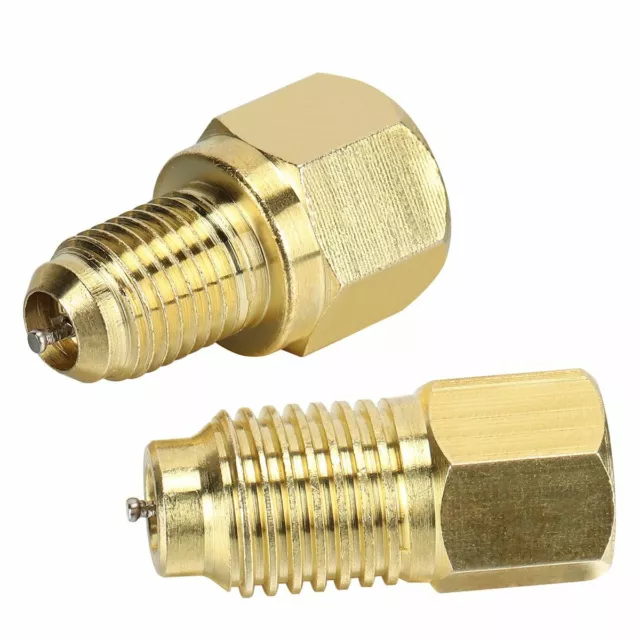 R12 To R134a Fitting Adapter 1/4" Female Flare With 1/2" Acme Male Valve Kits