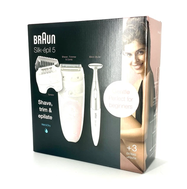 Braun Silk-epil 5 5-820 SensoSmart Wet&Dry Akku-Epilierer - Rosa/Weiß