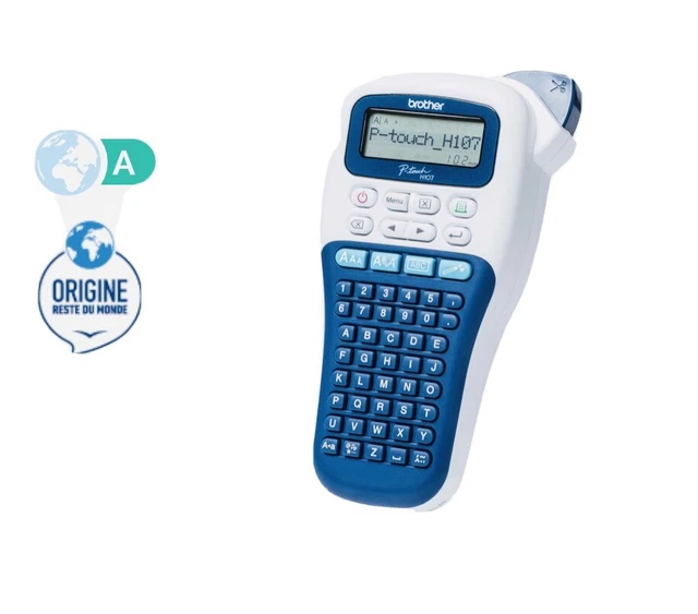 Ruban Cassette Brother P-touch TZe-551 24mm Noir Sur Bleu - 8 Mètres