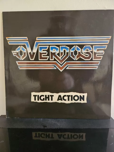 OVERDOSE Tight Action 1985 LP HARD ROCK HEAVY METAL ORG PRS RARE VINYL