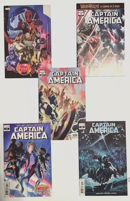 Captain America Vol8 #7B,9,10,11,12 Lot of 5 books