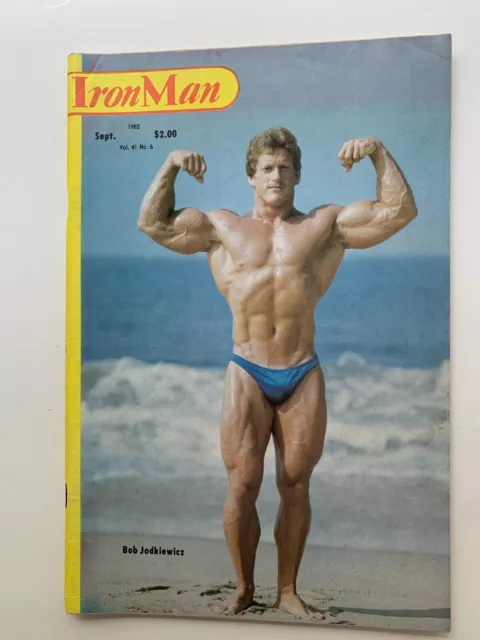 Iron Man Magazine September 1982 Bob Jodkiewicz Bodybuilding, Beefcake