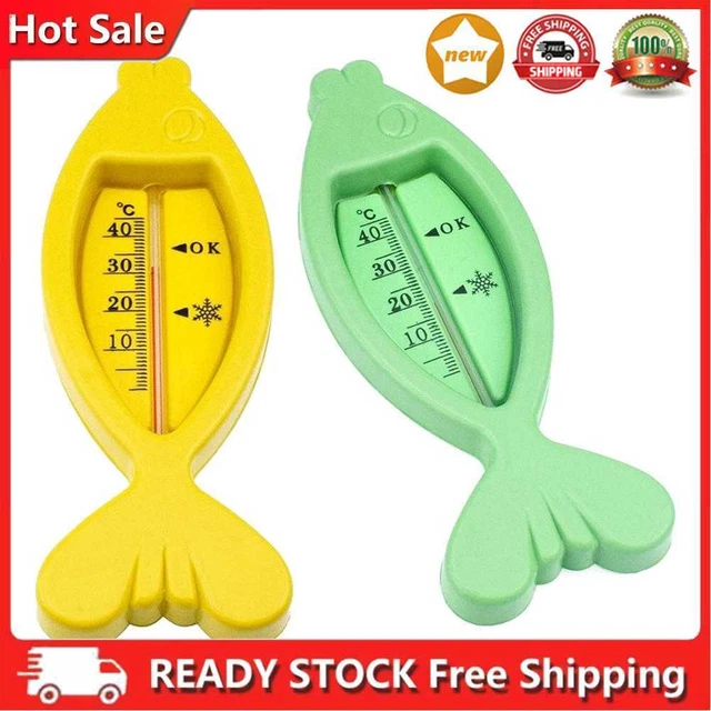 Kunststoff niedlichen schwimmenden Fisch Form Baby Badewanne Wasser Sensor Therm