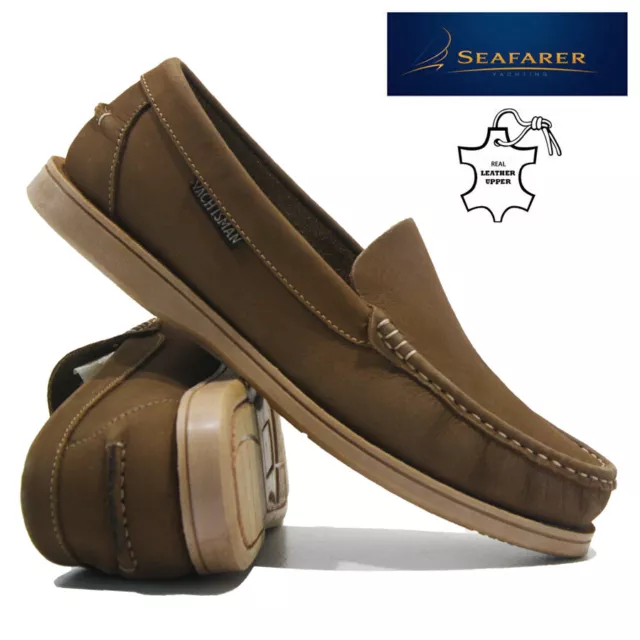 Mens Leather Slip On Walking Boat Deck Casual Driving Moccasin Loafer Shoes Size