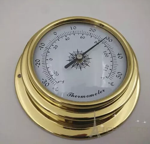 70mm Brass  enclosed thermometer