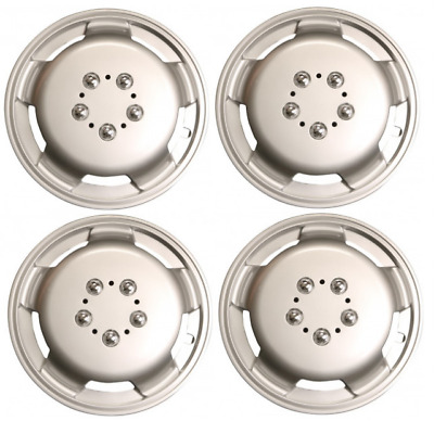 Commercial Van Deep Dish Wheel Trims Cover Silver Full Set Hub Caps 16" Inch