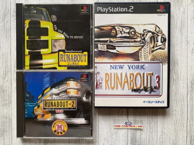 SONY PlayStation PS 1 &2  Runabout Climax & 2 & 3 Neo Age set from Japan