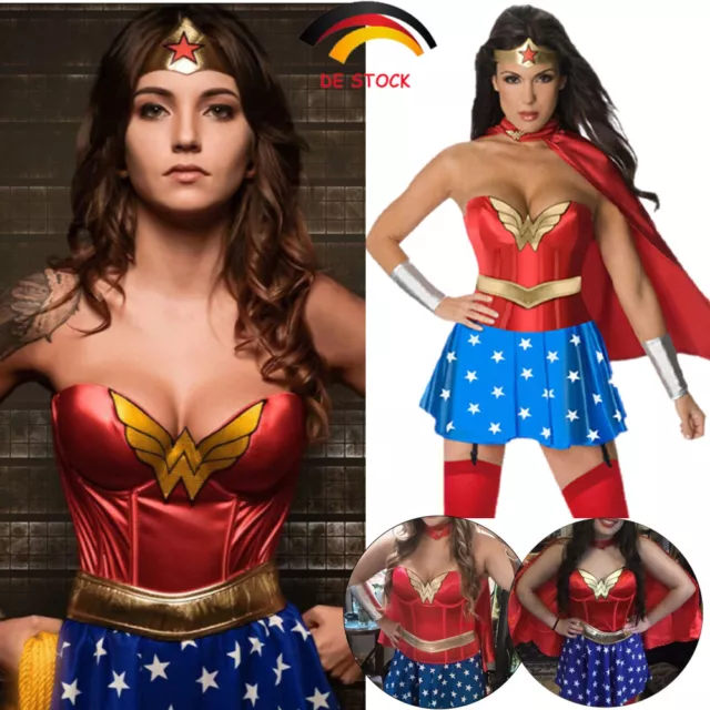 Wonder Woman Kostüm Superheld Erwachsene Warrior Damen Cosplay Kostüm Halloween