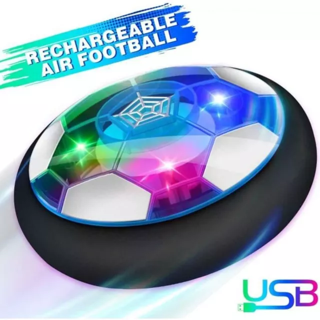 Football Air Power Jouet Enfant Ballon de Foot avec LED Lumière Rechargeable