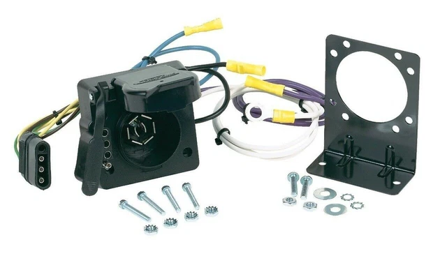 Hopkins 47185 Vehicle Wiring Adapter Kit 7 Blade & 4 Flat Multi-Tow