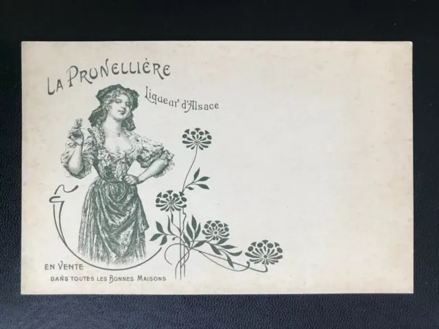 AK Litho (542) Werbung für La Prunelliere Liqueur D'Alsace, Elsass um 1900