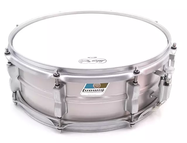 Ludwig Acrolite Classic Aluminum Snare Drum Matte Finish 14"x 5" Serial #3155883