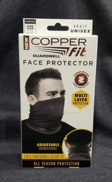 Lot of 3 Copper Fit Guardwell Face Protector Mask Gaiter Adult - Black OS #NIB