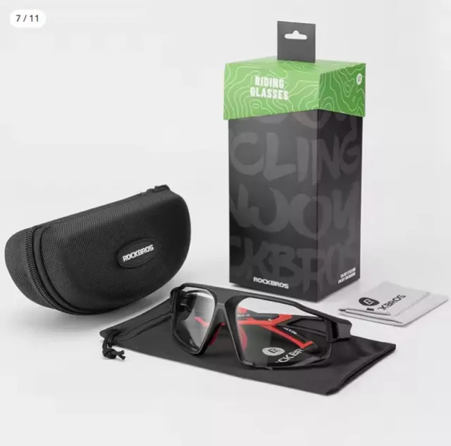 ROCKBROS-Gafas fotocromáticas para ciclismo para hombre, lentes de protección pa