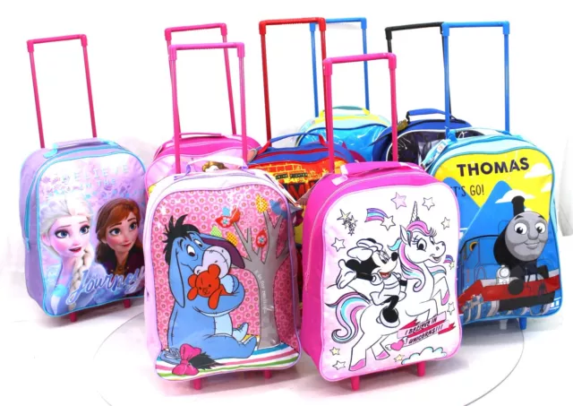 Disney KIDS BOYS GIRLS CABIN TROLLEY CASE WHEELED BAG SUITCASE HAND LUGGAGE CASE