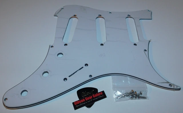 PRS John Mayer Pickguard Silver Sky SE White 3 Ply Guitar Parts Paul Reed Smith PRS John Mayer Pickguard Silver Sky SE White 3 Ply Guitar Parts Paul Reed Smith