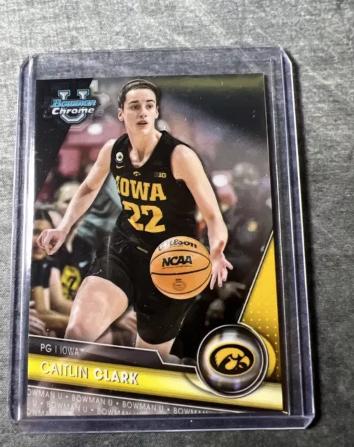 2024 BOWMAN U chrome Caitlin Clark Prospect RC 34 Base Iowa (C) EUR 0