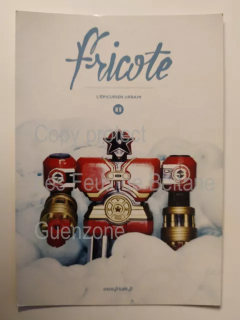 FRICOTE MAGAZINE EPICURIEN URBAIN ROBOT pub  carte postale