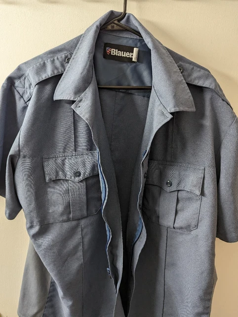 New:  Blauer Short Sleeve Police Uniform Shirt / 8755X / French Blue