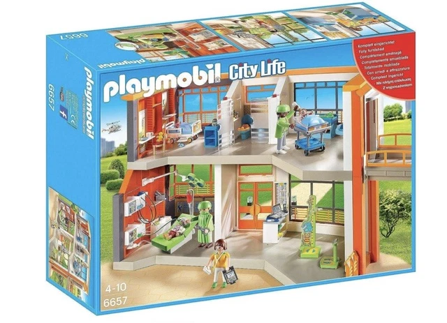 Playmobil Large Hospital Medical Centre Kids Play Set with Lift City Life 70190