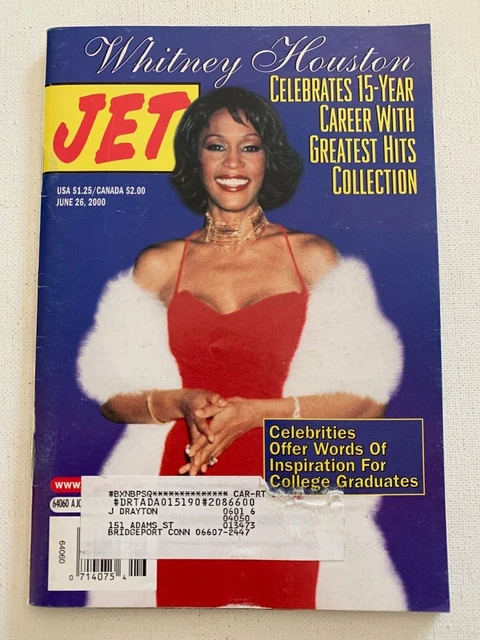 Jet Magazine June 26, 2000 Whitney Houston Celebrates 15-Year Career With Greate