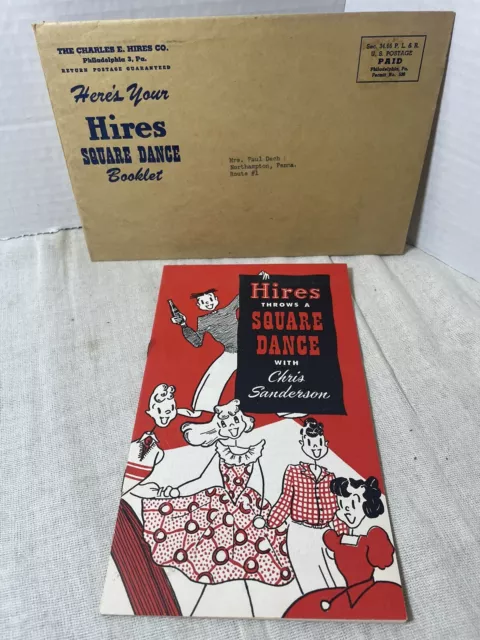 Hires Root Beer Throws a Square Dance Chris Sanderson instructions orig env 1950