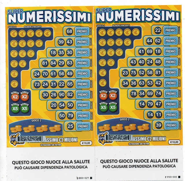 Gratta E Vinci Numerissimi N.00-000 E 00-029 Con Q. Nero Grattato Solo Codice
