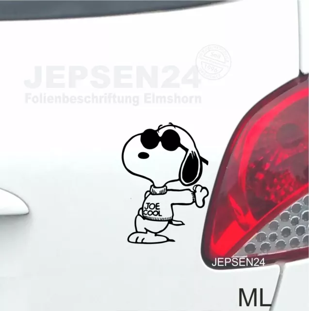 AUFKLEBER SNOOPY 10CM Links Fahrtrichtung Farbauswahl Peanuts Auto
