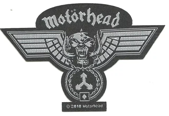 MOTORHEAD Hammered cut out 2010 WOVEN SEW ON PATCH official merchandise LEMMY