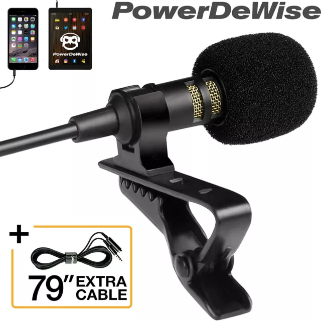 Professional Grade Lavalier Lapel Microphone Omnidirectional Mic With Easy Clip 2