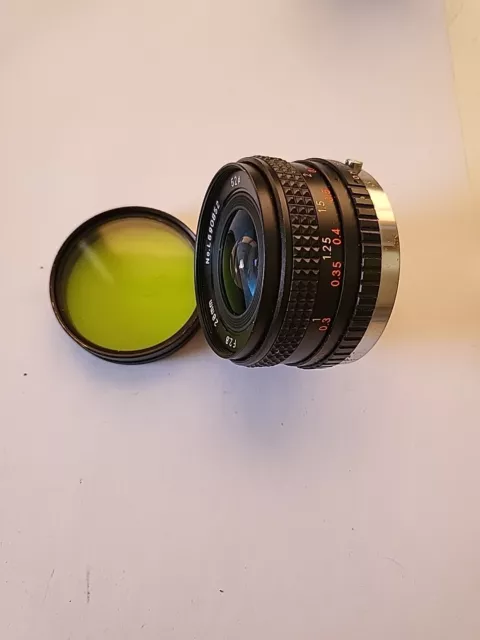 RARE Sicor MC F2.8 28mm Camera Lens Vintage & Filter