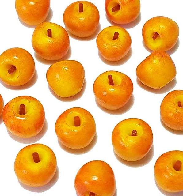 100 Dollhouse Miniature Gala Apples *Doll Mini Tiny Food Fruit Set Wholesale Lot
