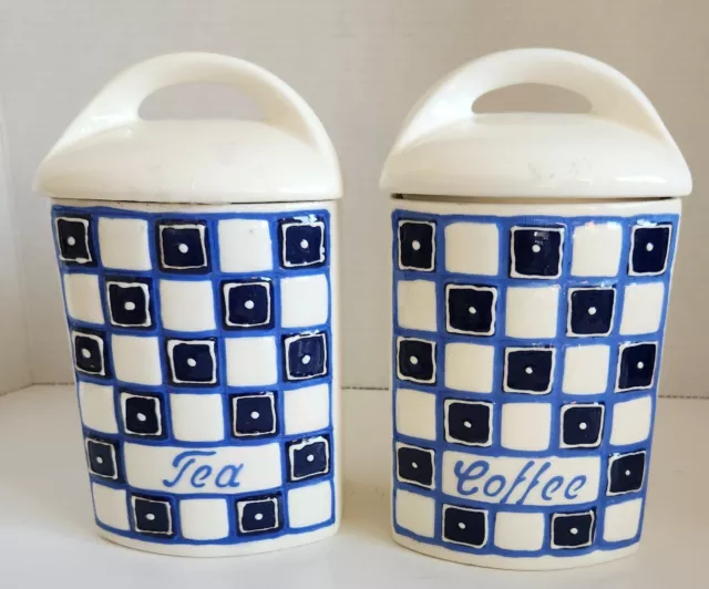 Vintage Ditmar Urbach, czech Tea, and Coffee Canisters. MCM Mid Century Modern